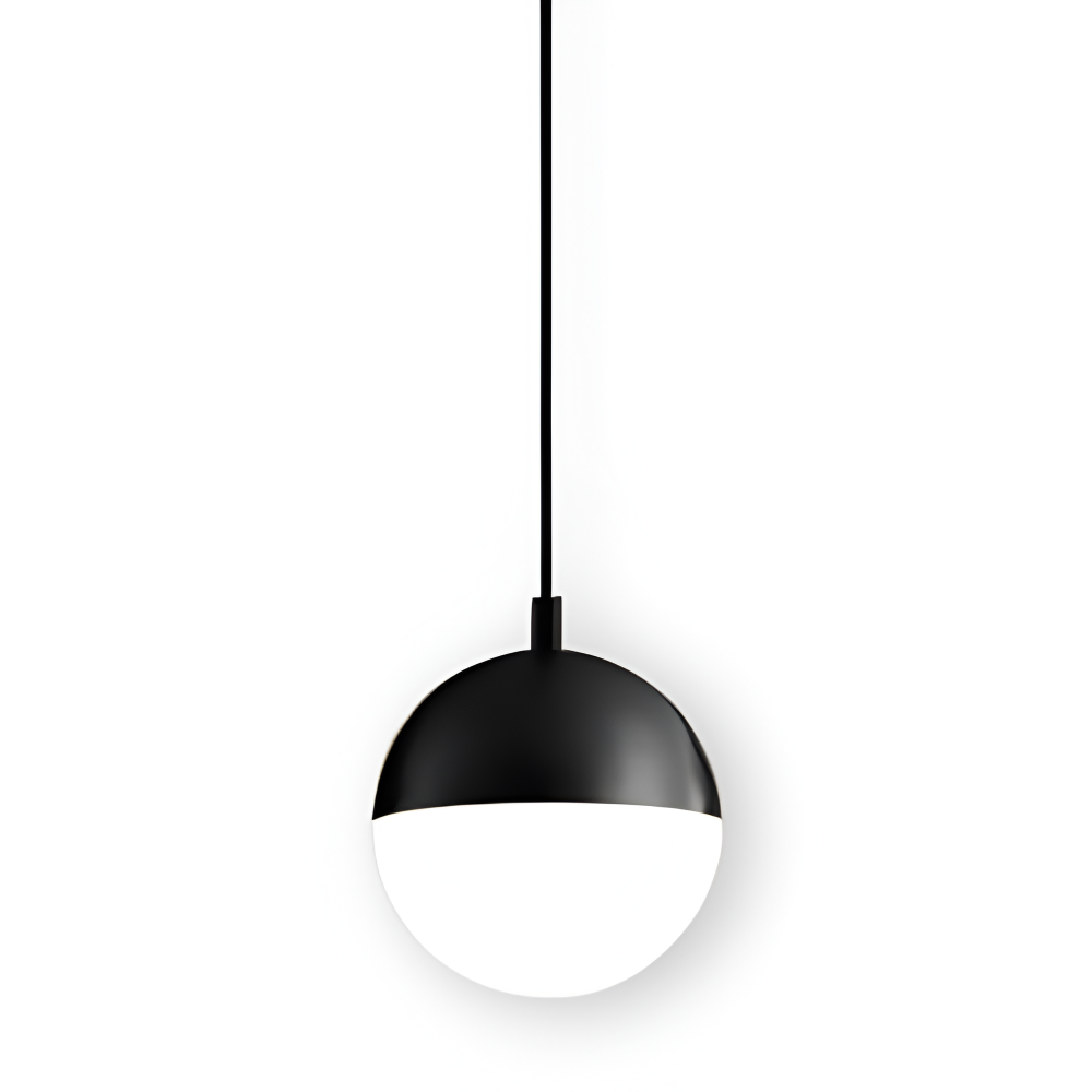 Illunaire Pendellampa - Kristallkula Hänglampa - Guld & Svart Hängande Lampa