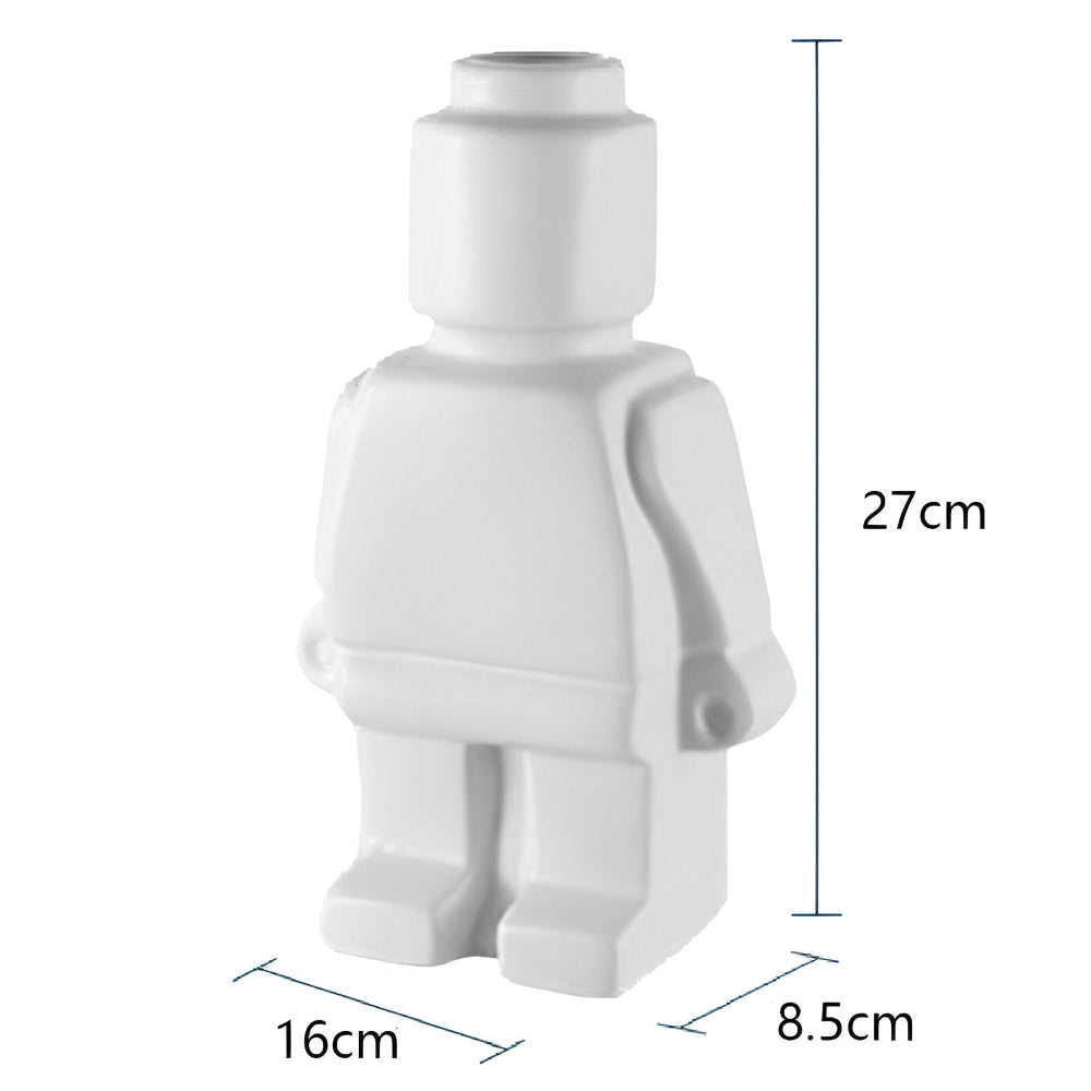 Innovativa Murade Växtkärl i Robotdesign - Dekorativ Lego Ornament för Inomhus- och Utomhusbruk
