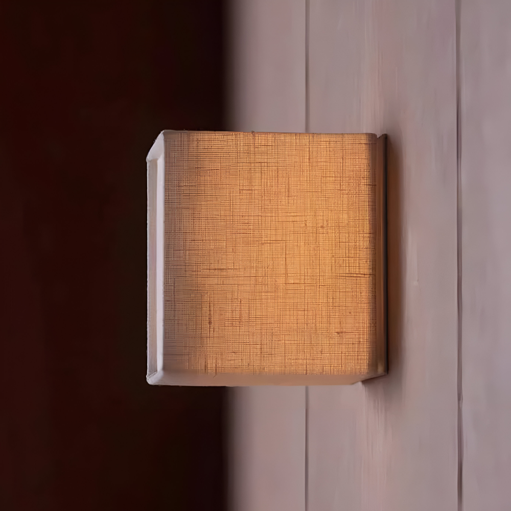 JapSquare Vägglampa - Tyg Vägglampa - Japansk Vägglampa Design - Nordiska Vägglampor LED