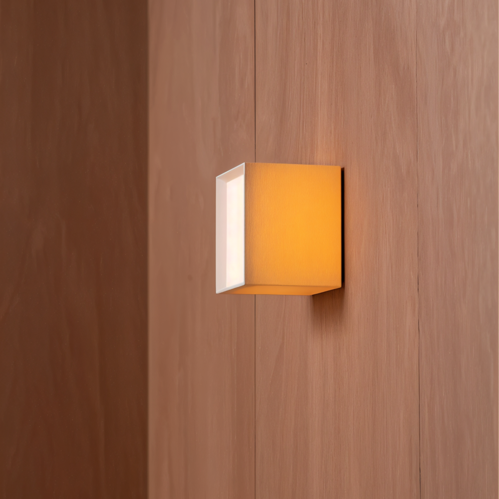 JapSquare Vägglampa - Tyg Vägglampa - Japansk Vägglampa Design - Nordiska Vägglampor LED