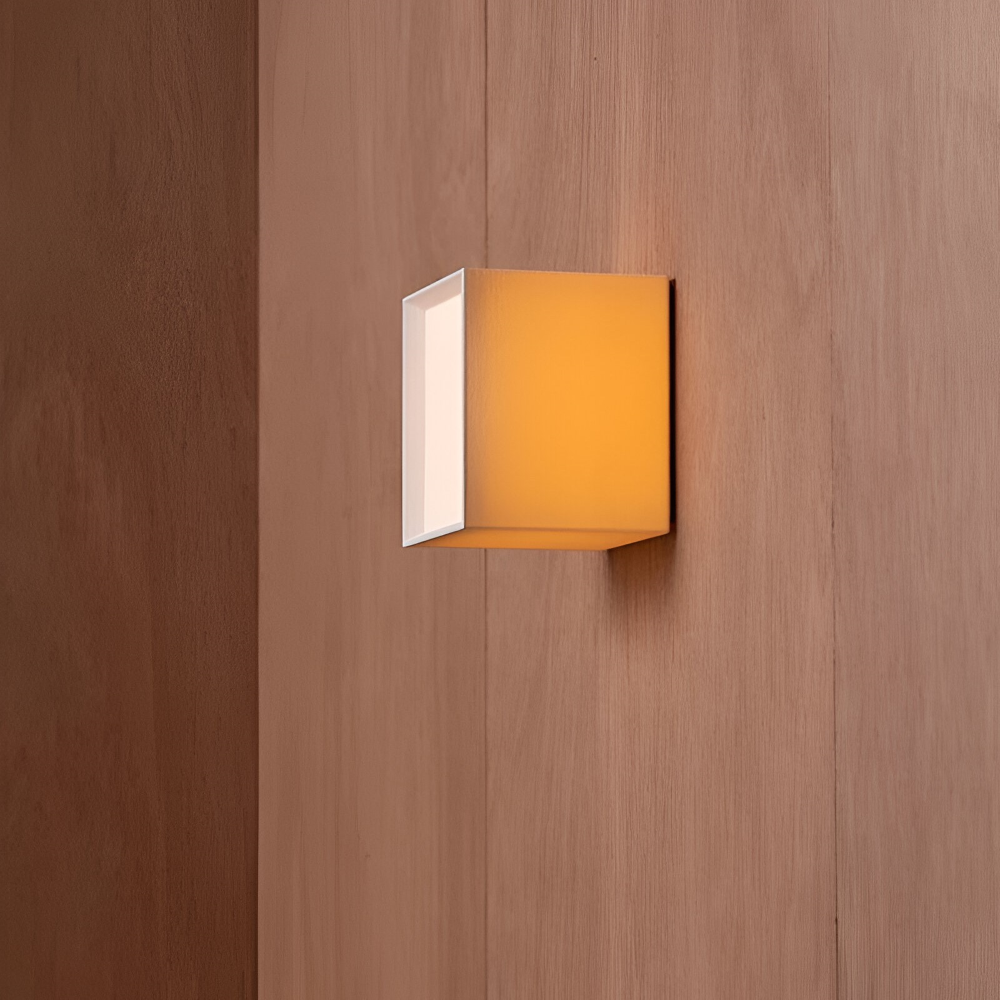 JapSquare Vägglampa - Tyg Vägglampa - Japansk Vägglampa Design - Nordiska Vägglampor LED