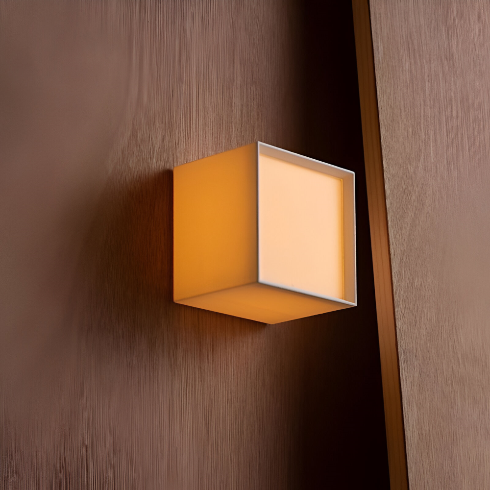 JapSquare Vägglampa - Tyg Vägglampa - Japansk Vägglampa Design - Nordiska Vägglampor LED