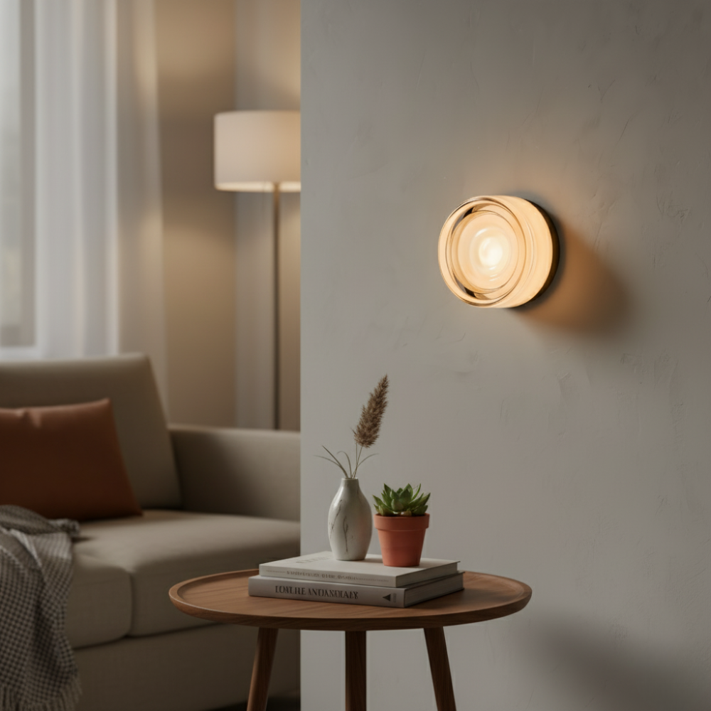 Jelly Gleam - Lyxig vägglampa i nordisk gelé med LED-ljus