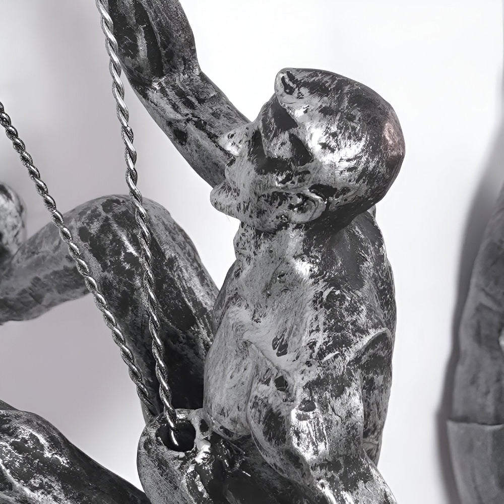 Kreativt Väggkonst Set - Klättrande Man Dekor Ornament för Unik Inredningsestetik