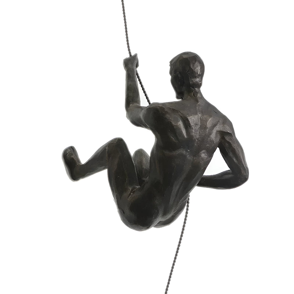 Kreativt Väggkonst Set - Klättrande Man Dekor Ornament för Unik Inredningsestetik