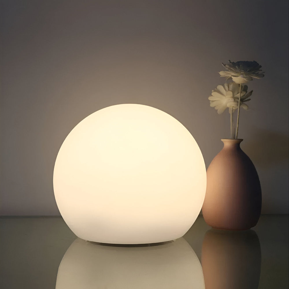 LED Bordslampa med Dynamisk Färgväxling - Stämningsfull Glödande Boll