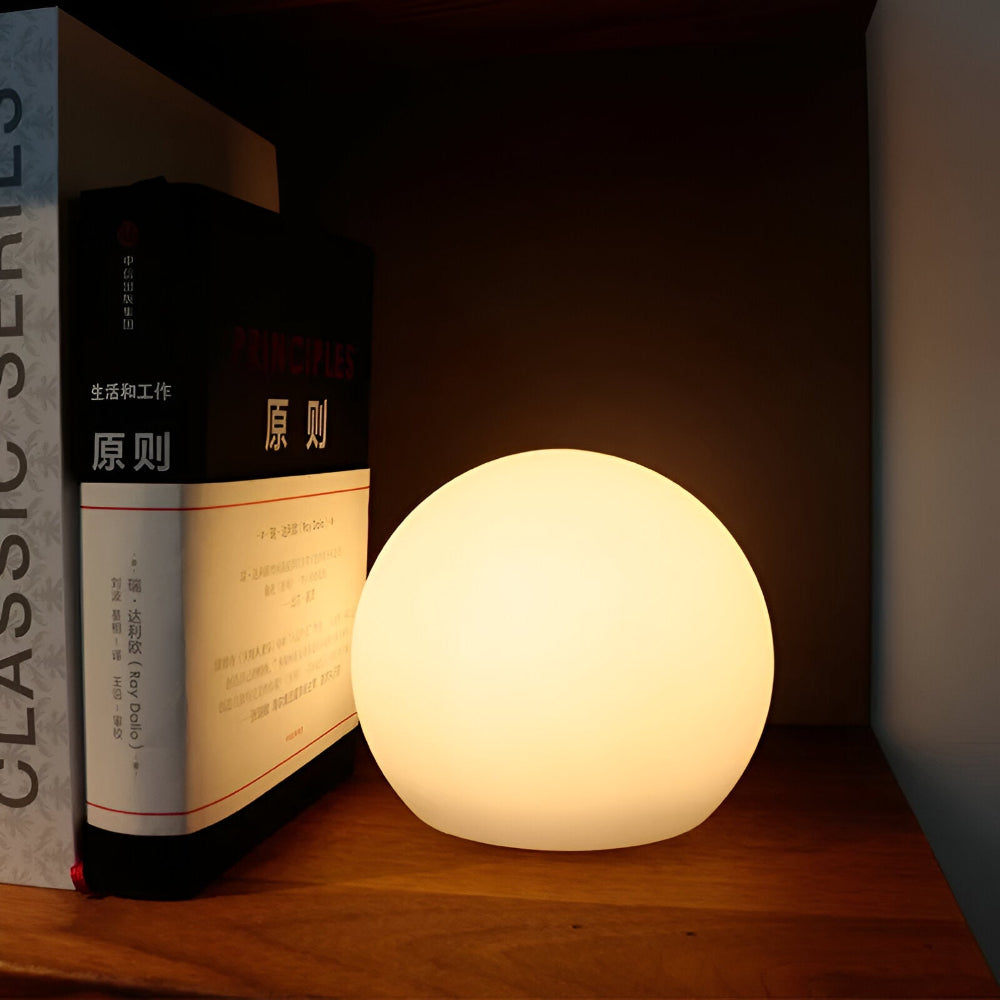 LED Bordslampa med Dynamisk Färgväxling - Stämningsfull Glödande Boll