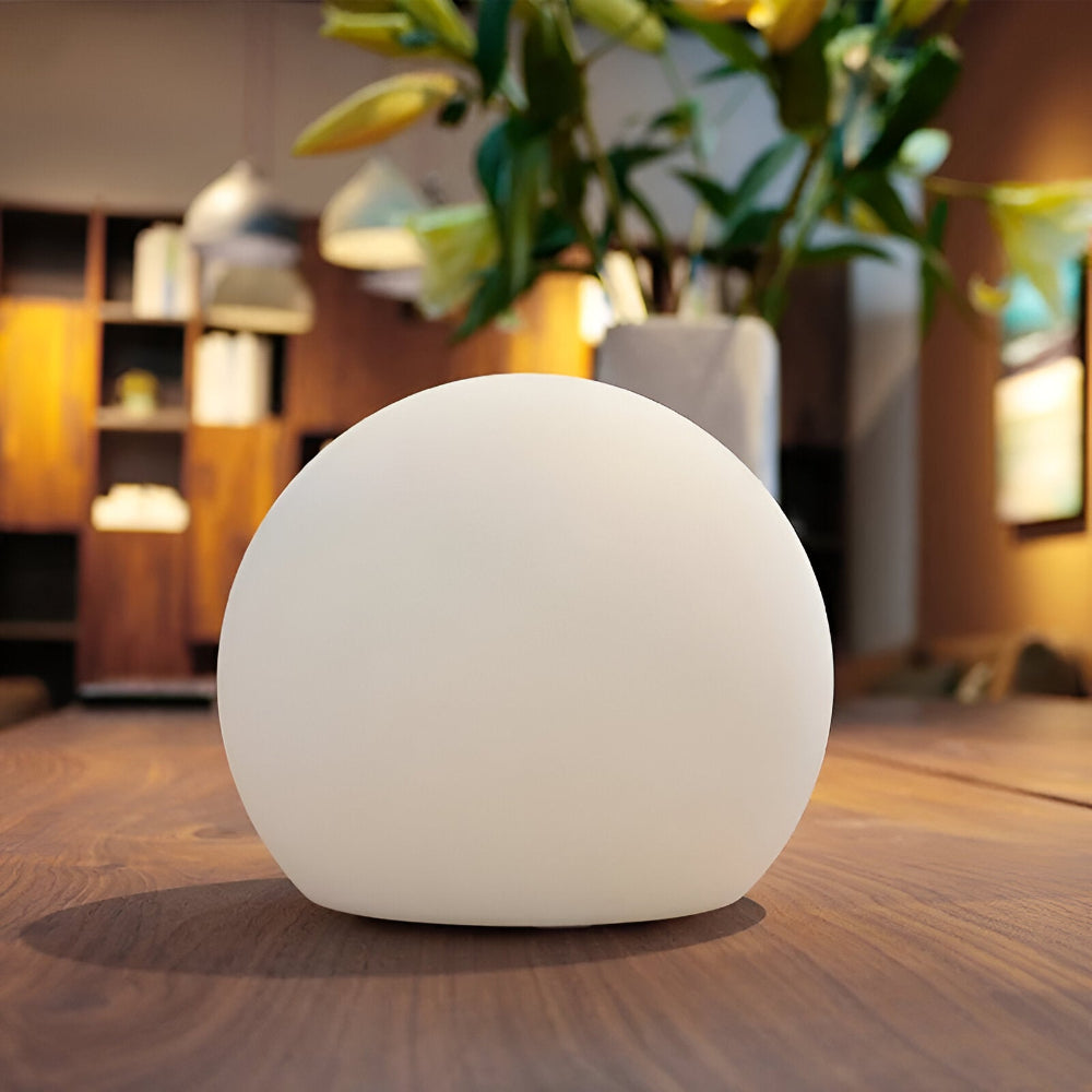 LED Bordslampa med Dynamisk Färgväxling - Stämningsfull Glödande Boll