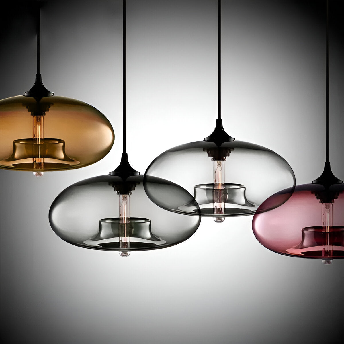 LivelyPop Taklampa - Dekorativa Vintage Glas Hänglampor