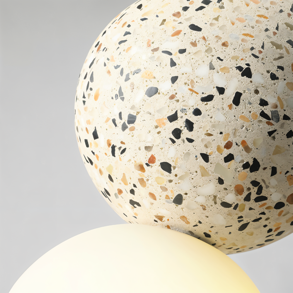 LumeGlobe Pendellampa - Dubbelskula Pendellampa för matbordet - Glas Hängkula Lampa