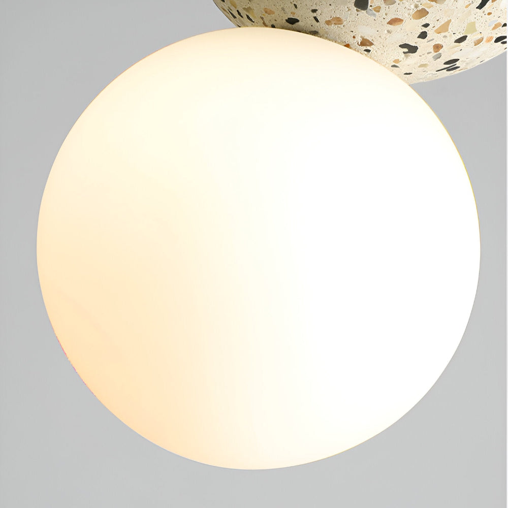 LumeGlobe Pendellampa - Dubbelskula Pendellampa för matbordet - Glas Hängkula Lampa