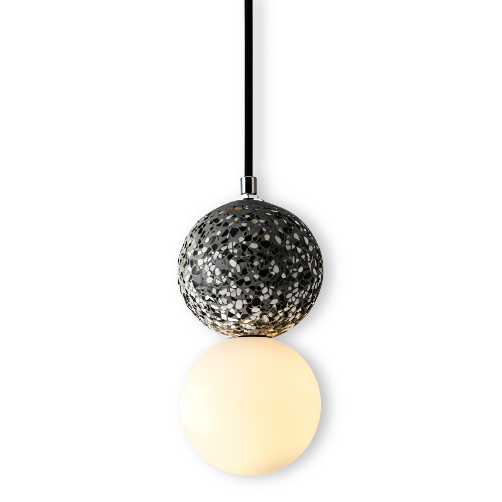 LumeGlobe Pendellampa - Dubbelskula Pendellampa för matbordet - Glas Hängkula Lampa