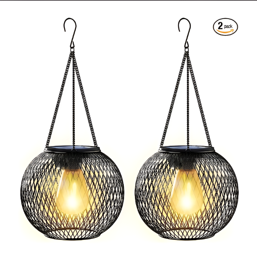 Lumentalic Solarlampa - Vattentäta Hänglampor Set - Solarlampa för Upphängning