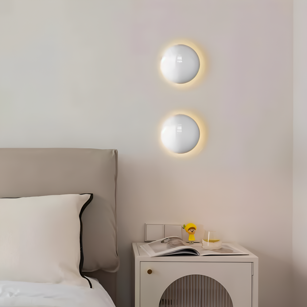LumiCircle Vägglampa - Modern Rund Vägglampa - Energieffektiv LED Väggbelysning