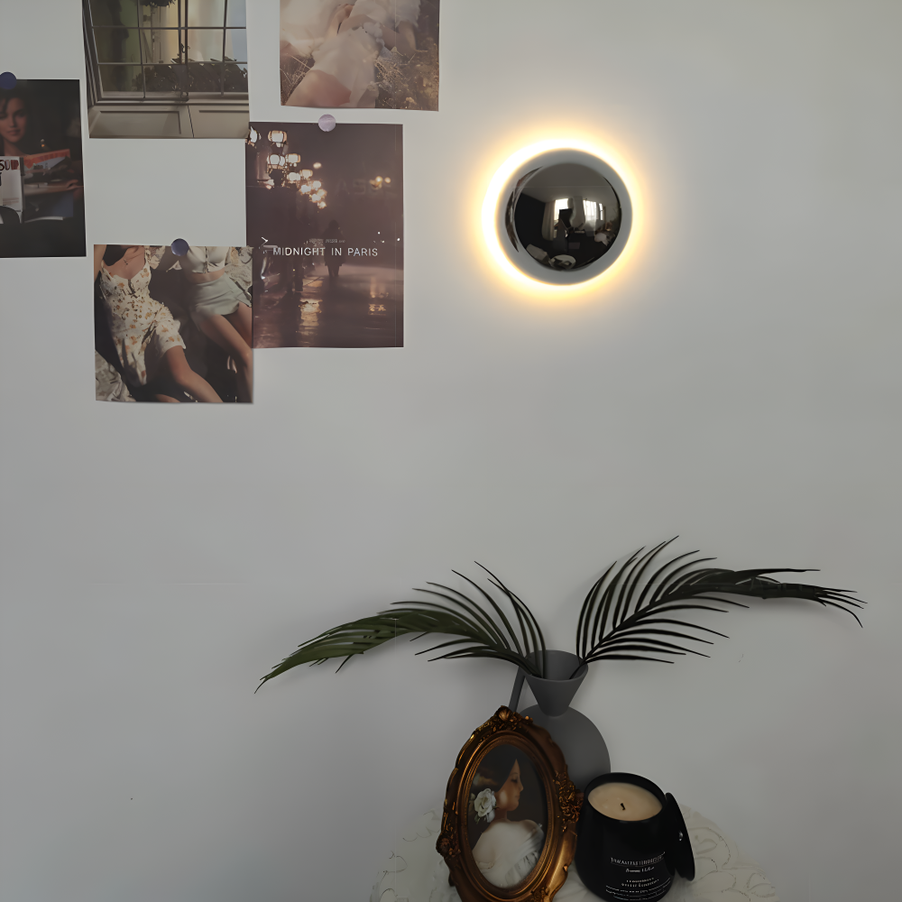 LumiCircle Vägglampa - Modern Rund Vägglampa - Energieffektiv LED Väggbelysning