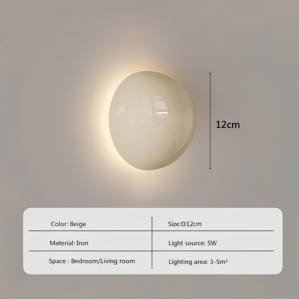 LumiCircle Vägglampa - Modern Rund Vägglampa - Energieffektiv LED Väggbelysning