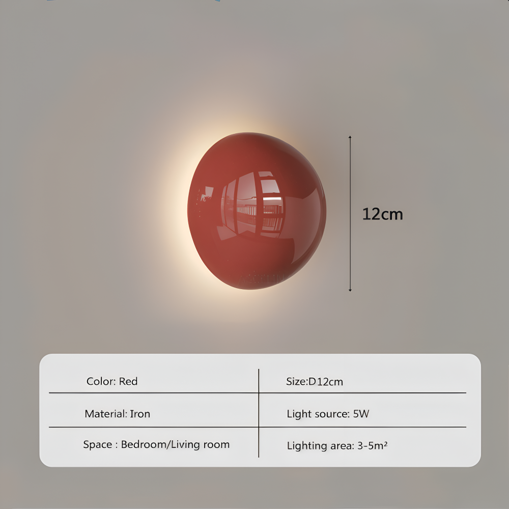 LumiCircle Vägglampa - Modern Rund Vägglampa - Energieffektiv LED Väggbelysning
