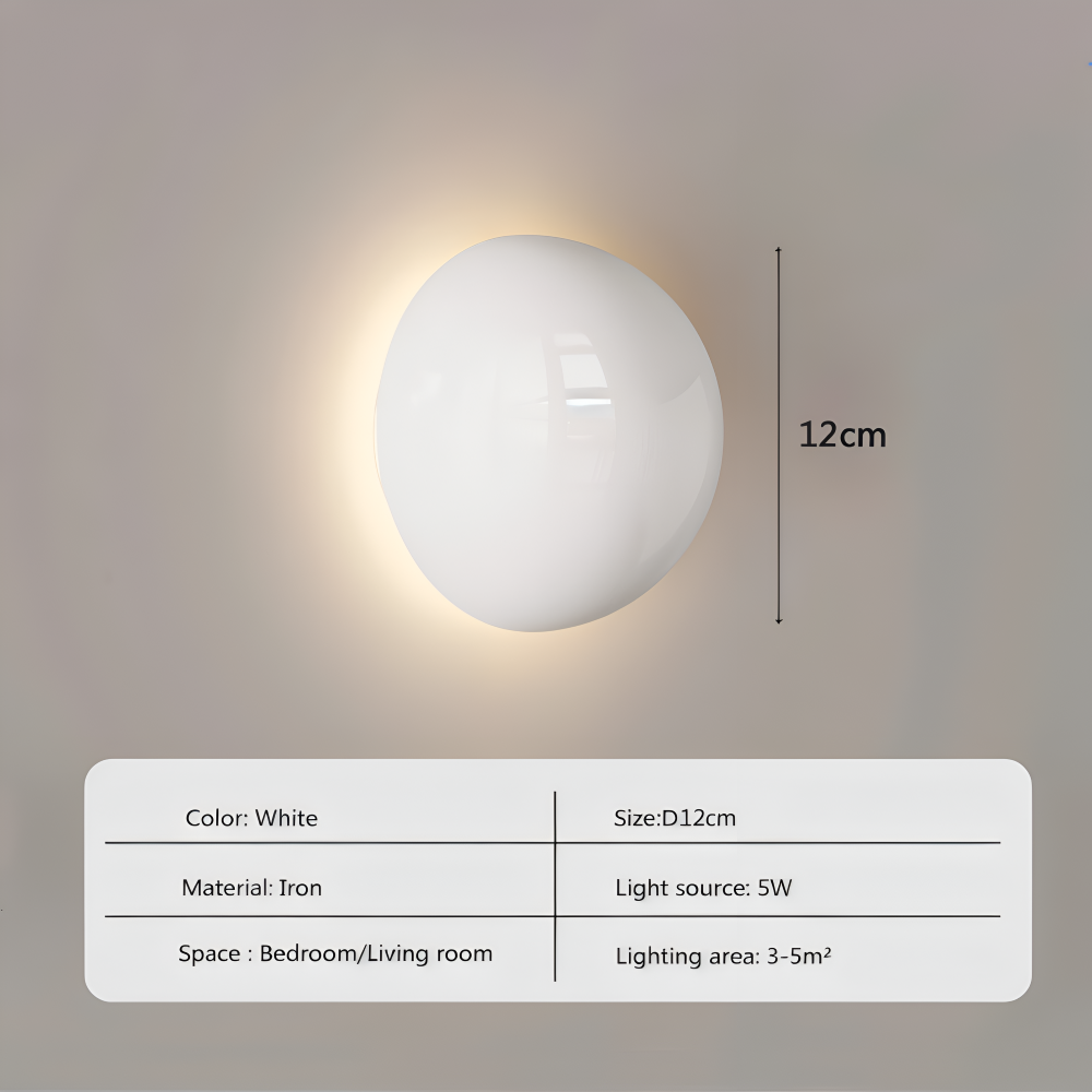 LumiCircle Vägglampa - Modern Rund Vägglampa - Energieffektiv LED Väggbelysning