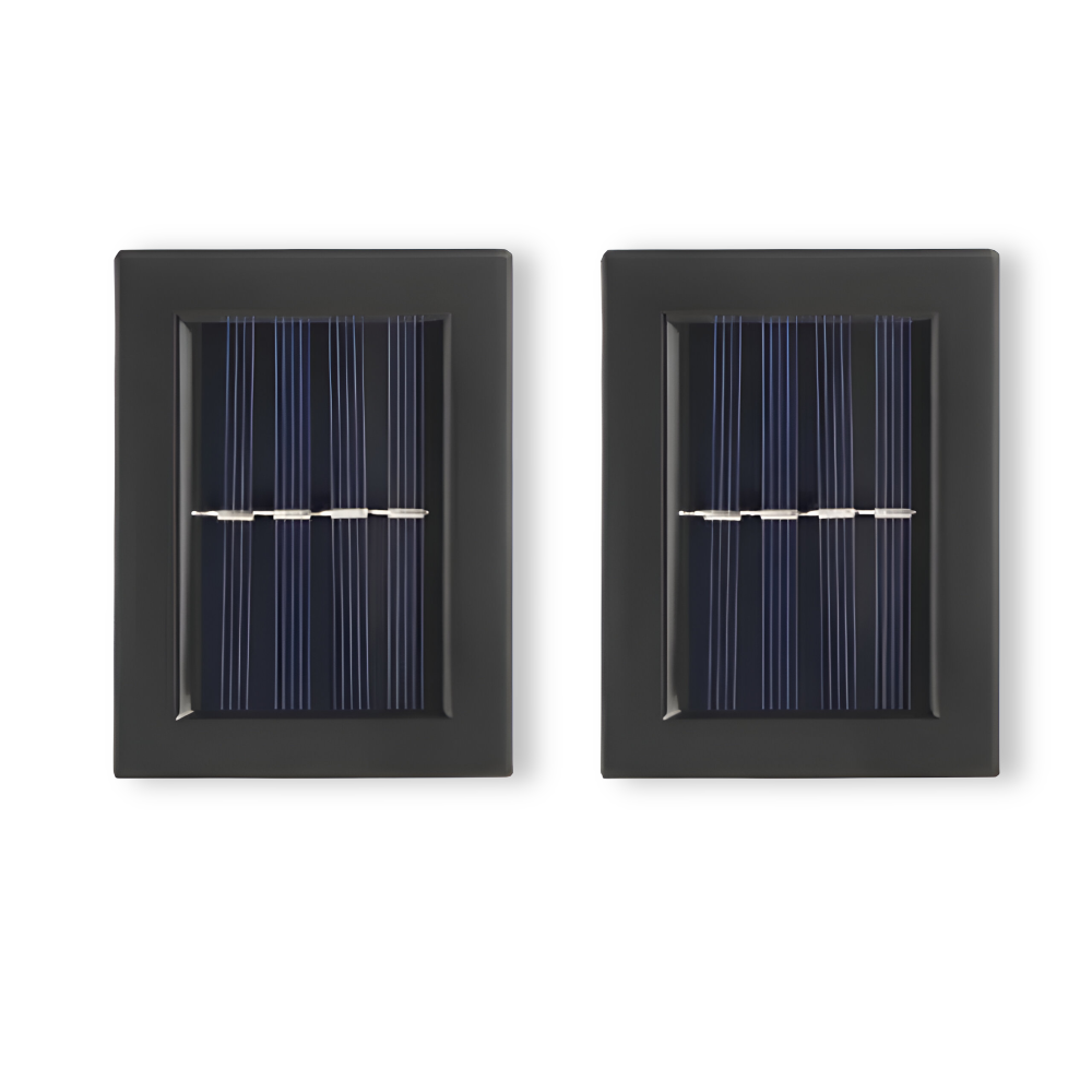 LumiSun Solvägglampa - Solenergidriven Utomhuslampa med Två Strålar