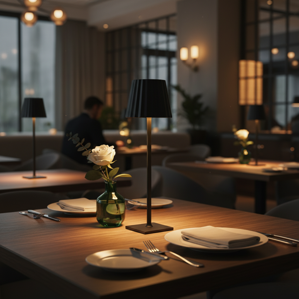 LuminaTouch - Styrbar, vattentät, uppladdningsbar, sladdlös LED-bordslampa