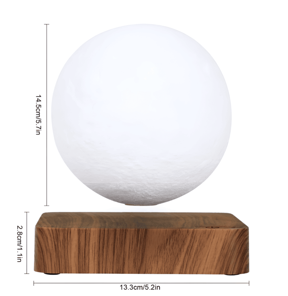 LunaLift - Beröringsstyrd Magnetisk Månlampa i 3D-Briljans