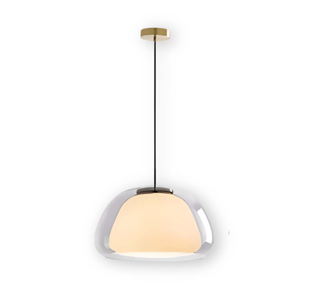 LustreJell - Modern Kräm Glas Pendellampa - Transparent Jelly LED Hänglampa