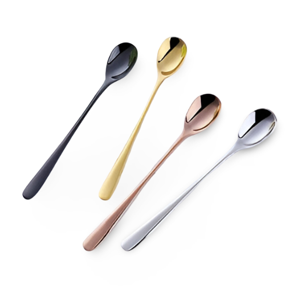 Luxe Dessertskedar - 4/6-Delars set Långskaftade Skedar