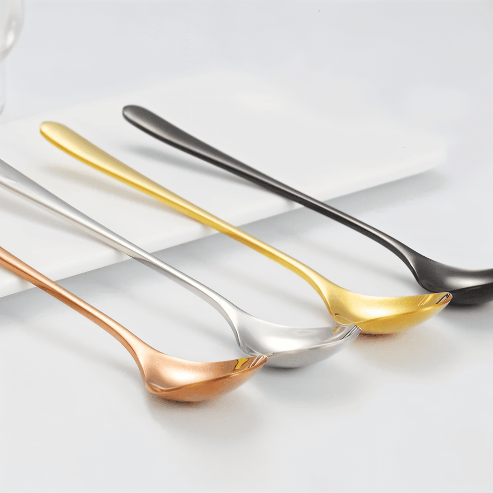 Luxe Dessertskedar - 4/6-Delars set Långskaftade Skedar