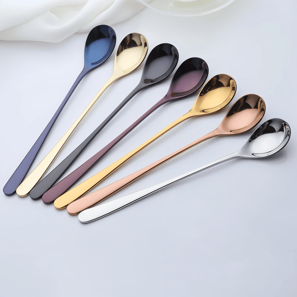 Luxe Dessertskedar - 4/6-Delars set Långskaftade Skedar