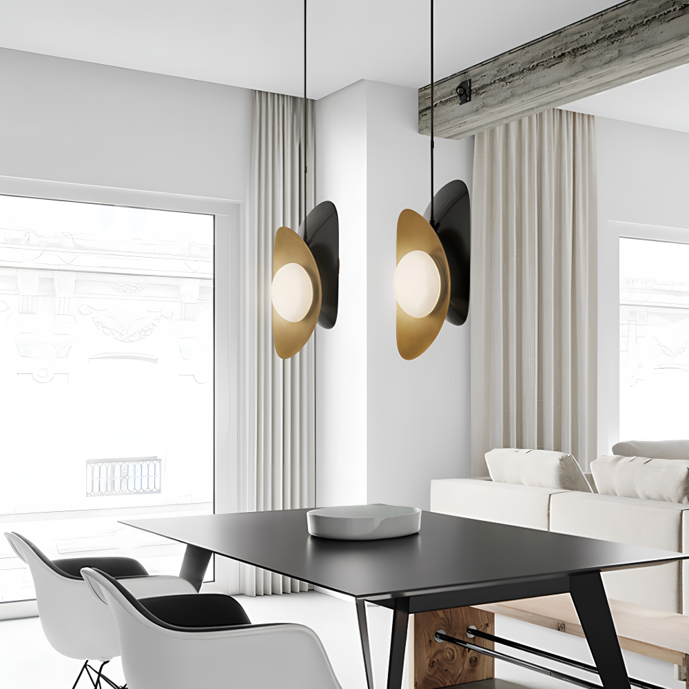 Luxe Pearle Pendellampa - Lyxig Perlgaslampa Metall Hänglampa