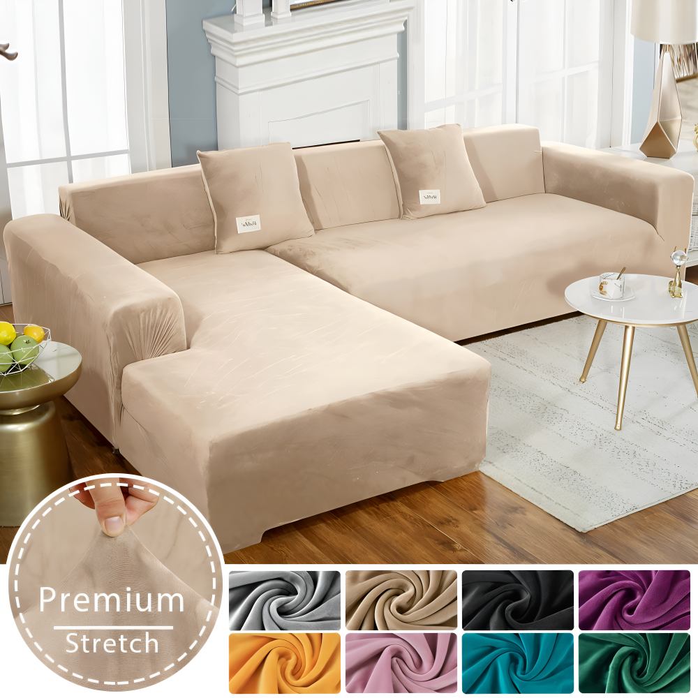 LuxuriFit Sofföverdrag - Mjukt, Elastiskt och Elegant Överdrag för Soffan