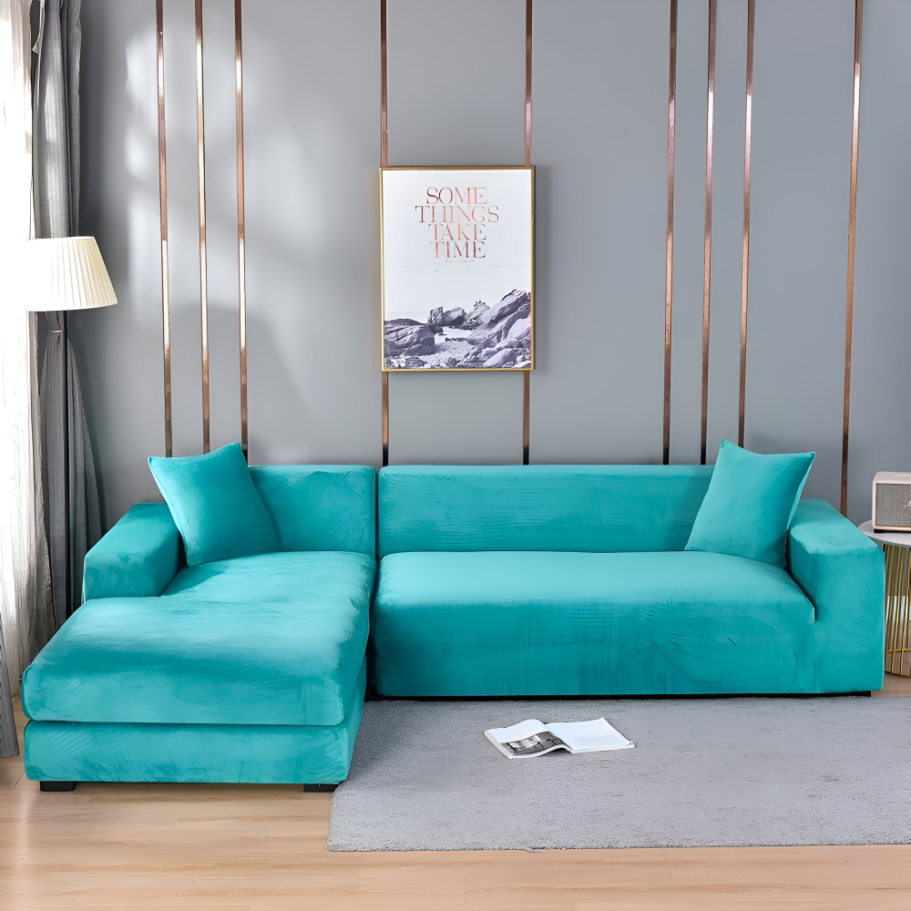 LuxuriFit Sofföverdrag - Mjukt, Elastiskt och Elegant Överdrag för Soffan