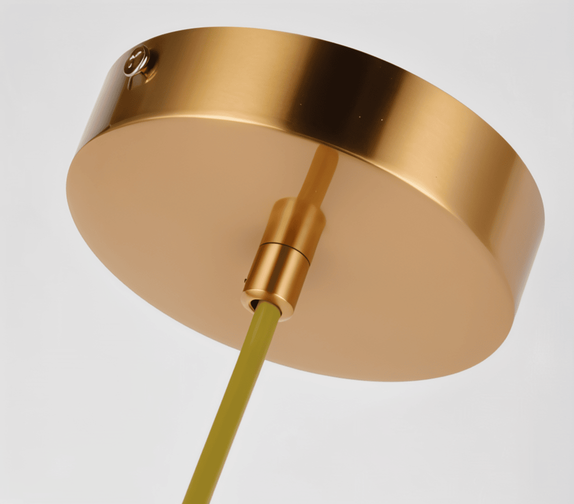 Lyxig Taklampa med Lotusblad i Guld - Modern Ljuskrona i Guld