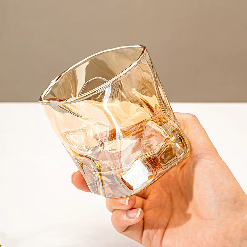 Lyxigt handgjort whiskyglasset - Vridna glas för whisky och cocktails, 200 ml, 2/4/6 delar 1