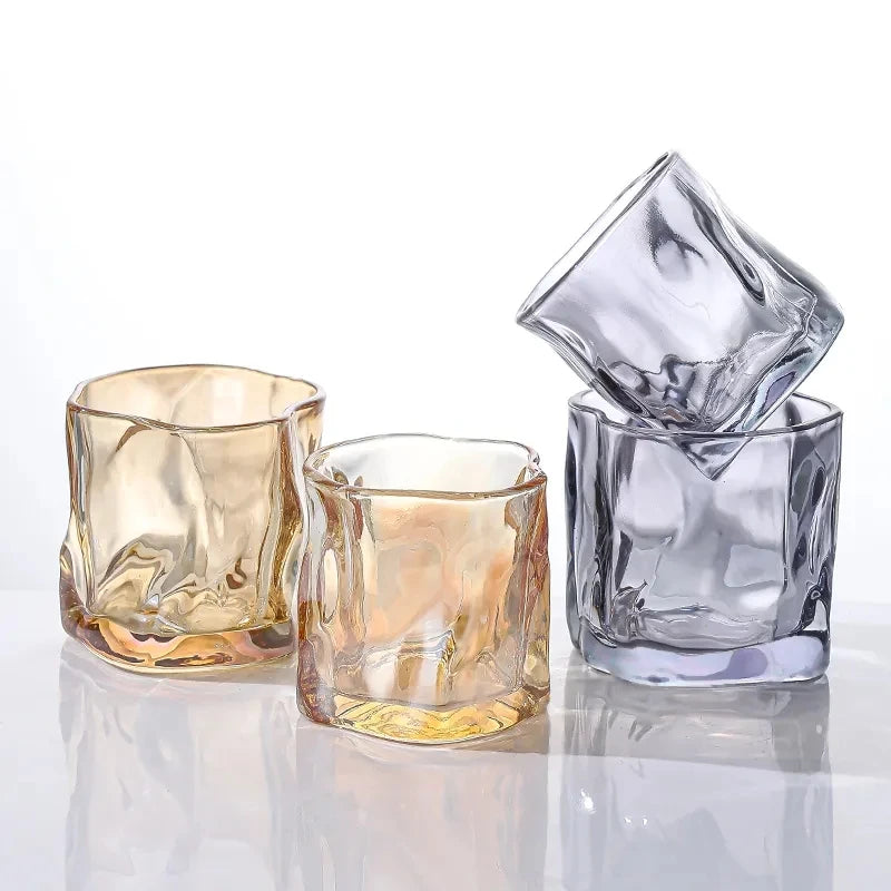 Lyxigt handgjort whiskyglasset - Vridna glas för whisky och cocktails, 200 ml, 2/4/6 delar 2