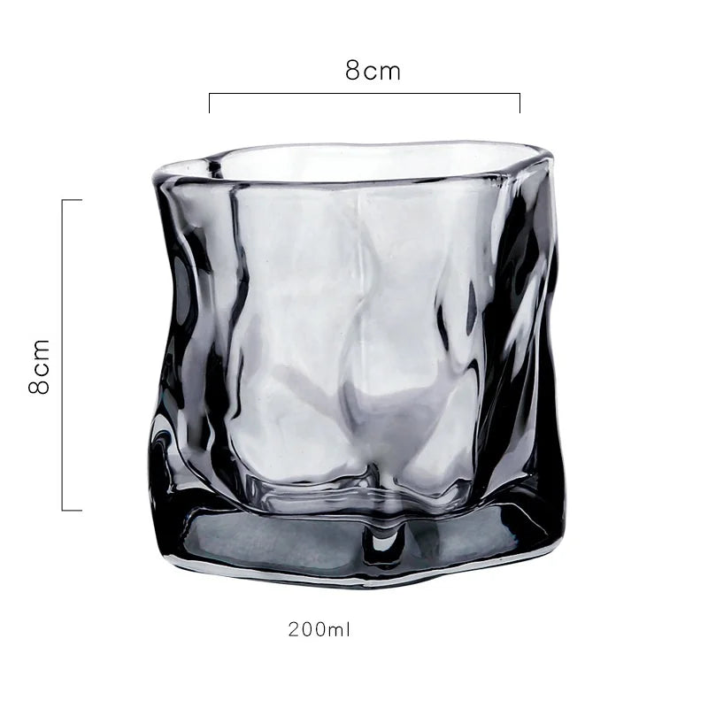 Lyxigt handgjort whiskyglasset - Vridna glas för whisky och cocktails, 200 ml, 2/4/6 delar 7