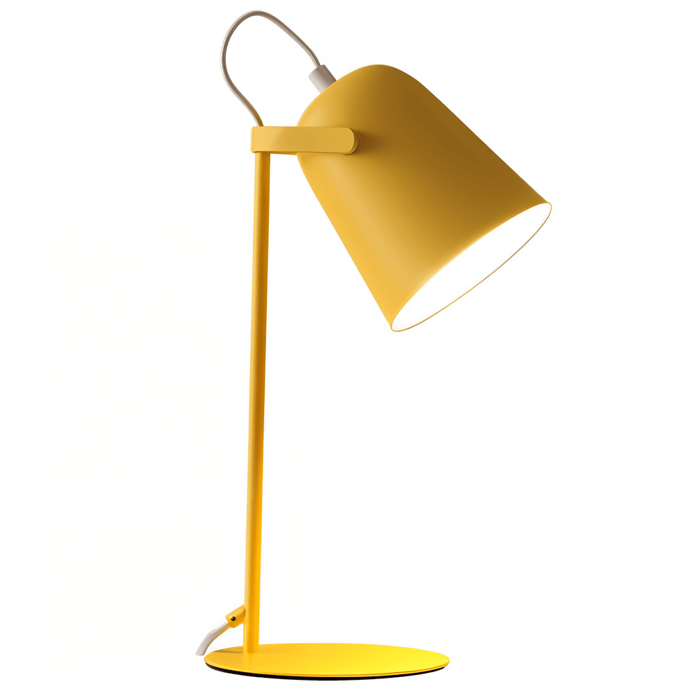 Macaron Bordslampa - Nordiskt Gul Skrivbordslampa - Justerbar Lampa