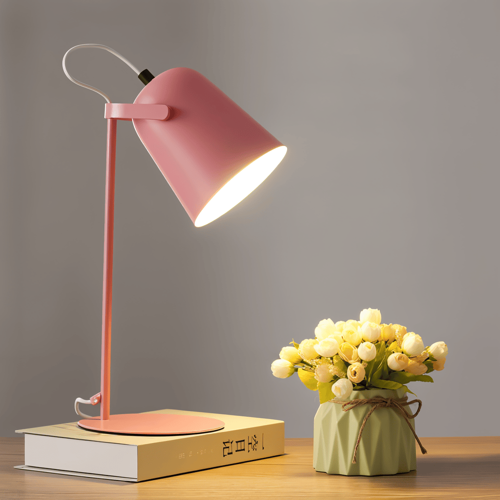 Macaron Bordslampa - Nordiskt Gul Skrivbordslampa - Justerbar Lampa