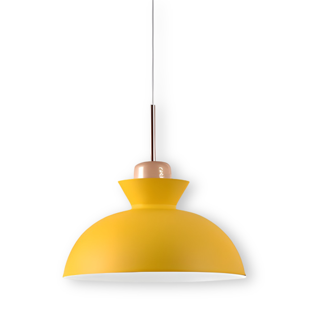 Macaron Hue Pendellampa - Färgglad Flanell & Kuppeldesign Hänglampa i Macaron-färger