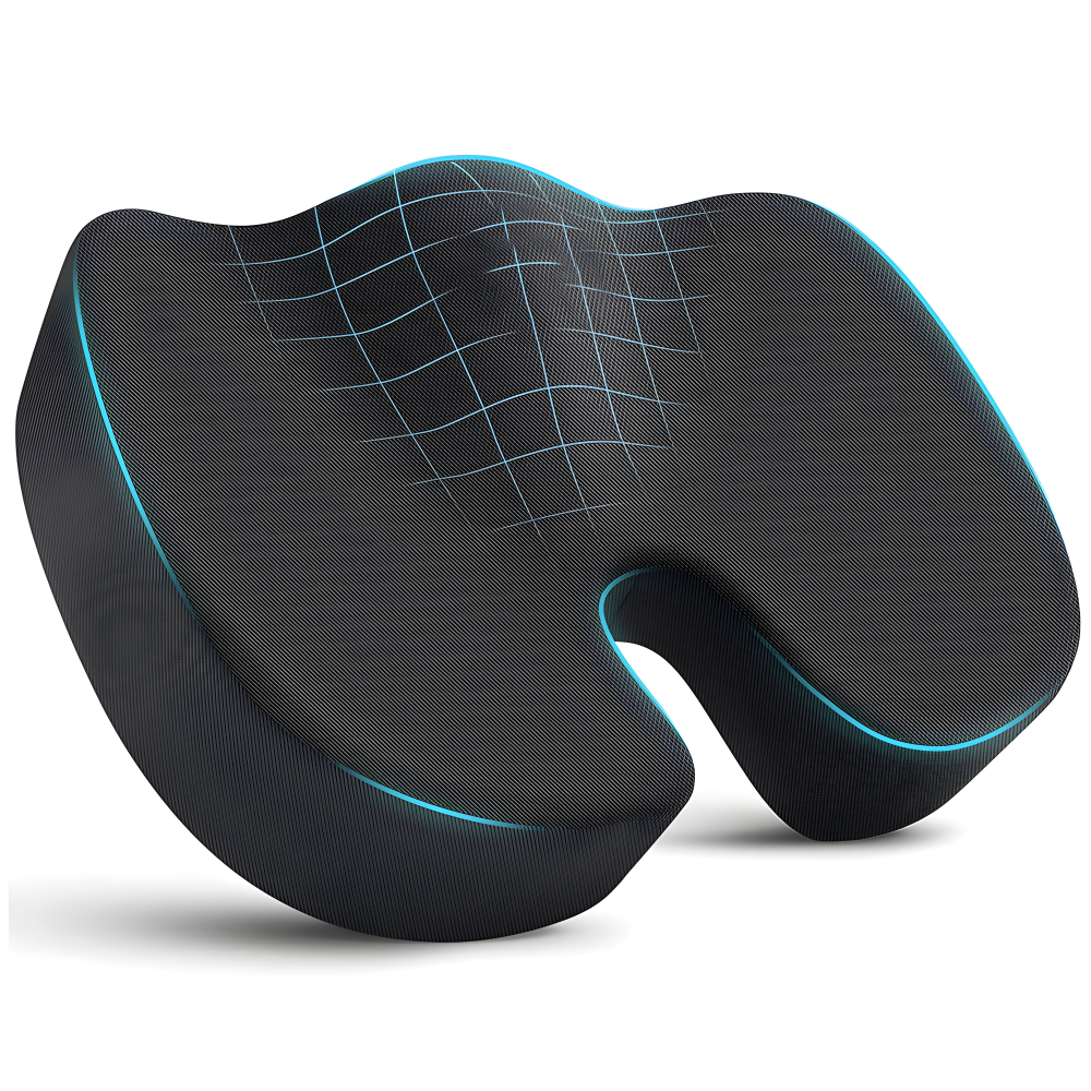 Memory Skum Ergonomiska Sittkuddar - Lindrar Höft- och Ryggsmärtor