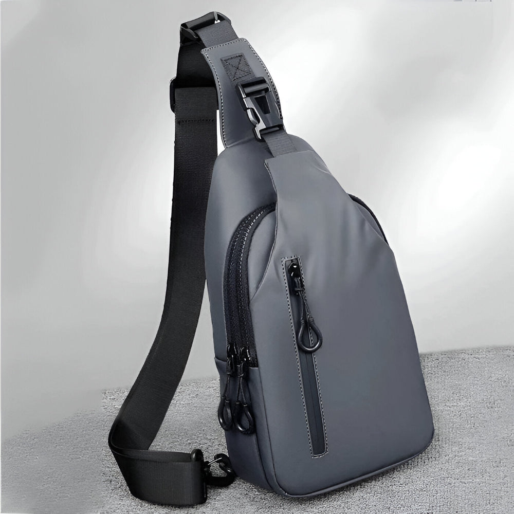 MetroFlex Crossbody Bag - Justerbar Cross Body Bag för Män - Moderiktig Crossbody Bag Svart