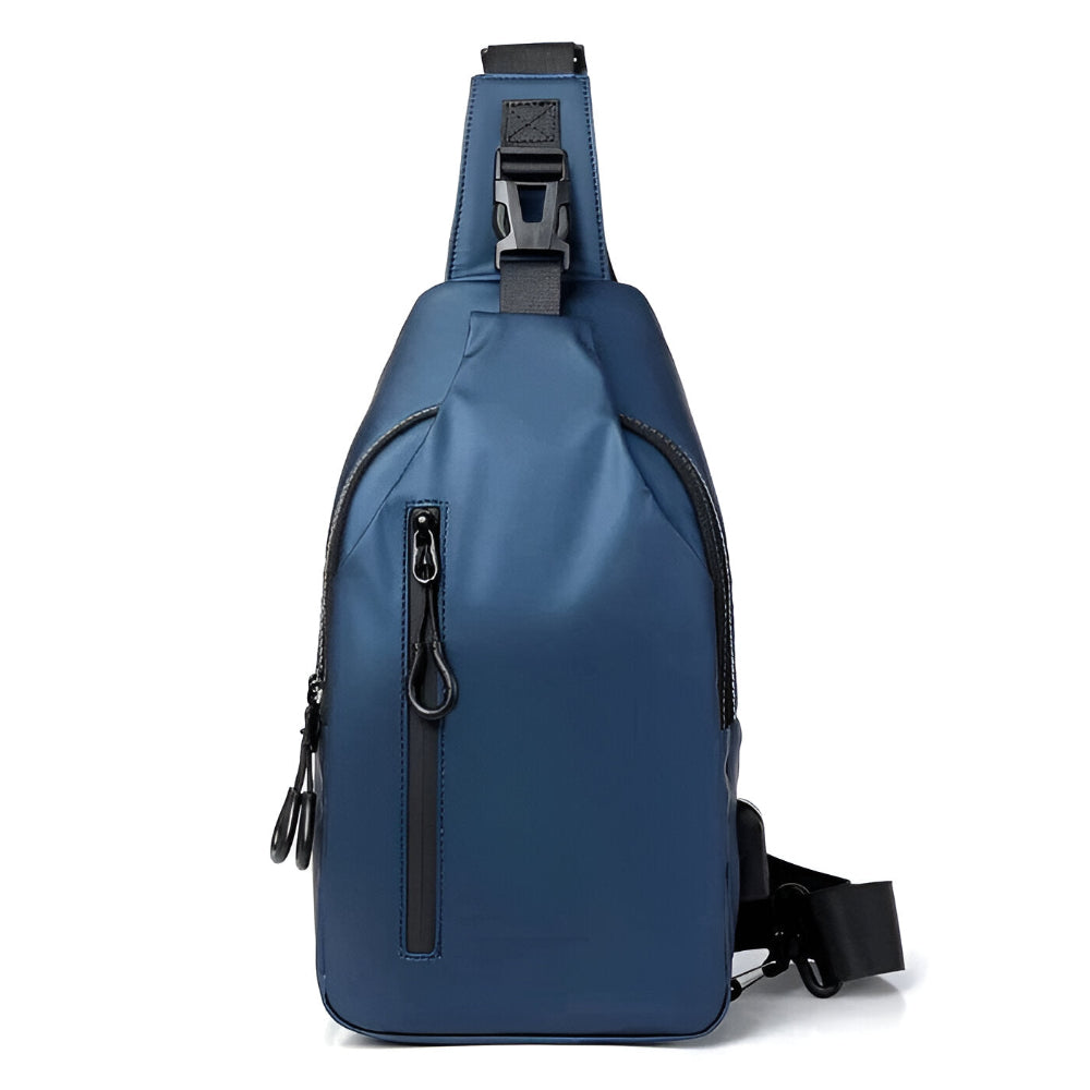 MetroFlex Crossbody Bag - Justerbar Cross Body Bag för Män - Moderiktig Crossbody Bag Svart