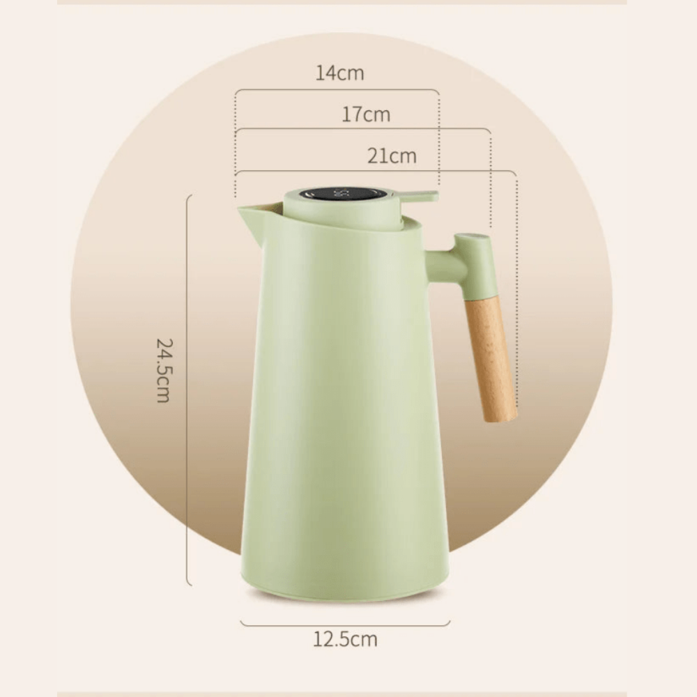 Minimalistisk Termosflaska 1L - Läcksäker Elegant Design För Varma Och Kalla Drycker