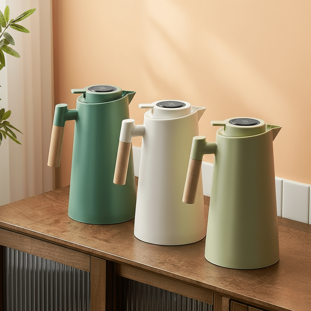 Minimalistisk Termosflaska 1L - Läcksäker Elegant Design För Varma Och Kalla Drycker 6