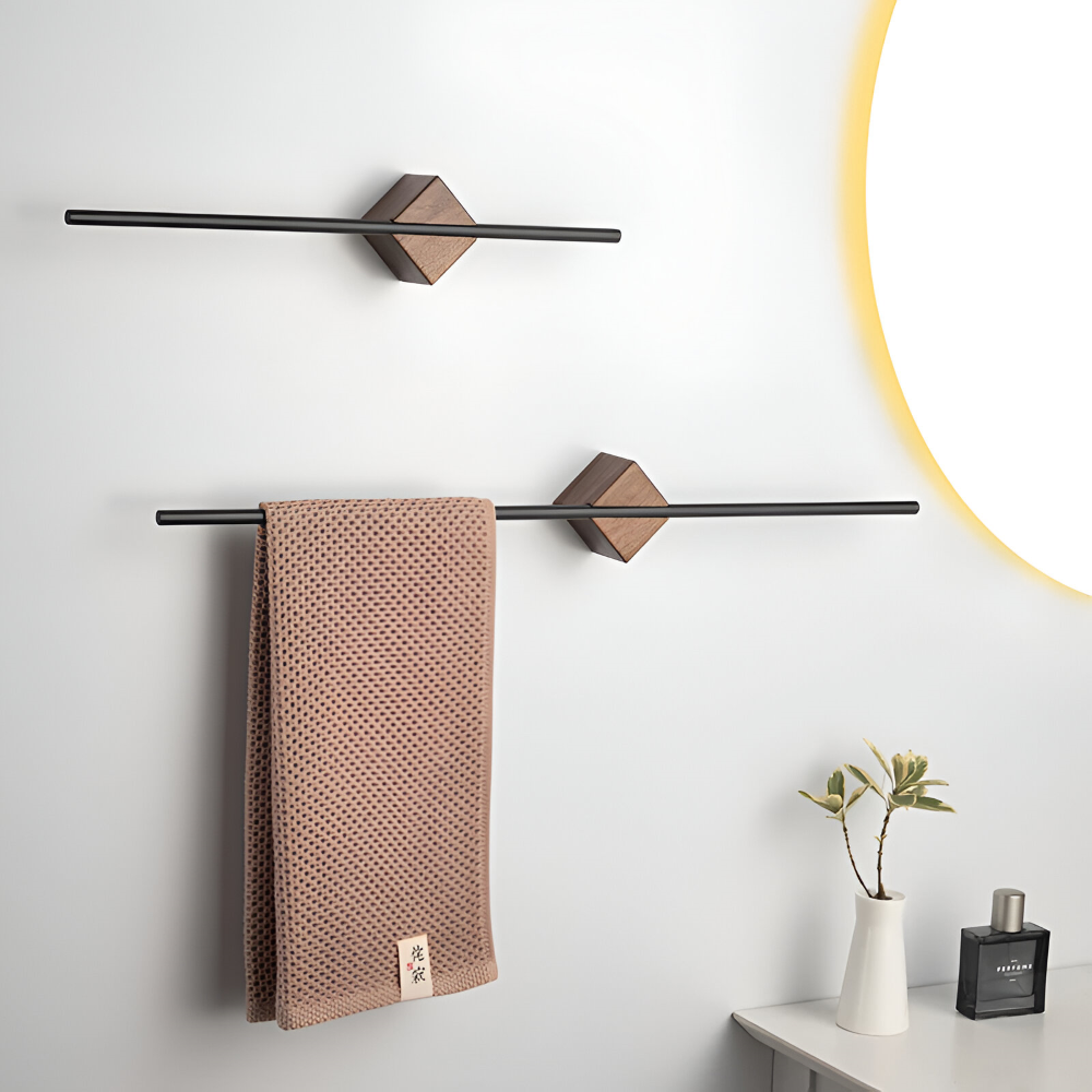 Modern Rostfritt Stål Handduksställ - 40/50cm Vägg-Badhandduksställ - Minimalistisk Design för Bad & Kök
