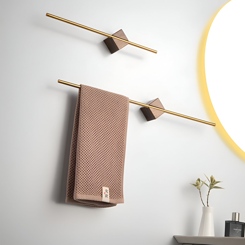 Modern Rostfritt Stål Handduksställ - 40/50cm Vägg-Badhandduksställ - Minimalistisk Design för Bad & Kök
