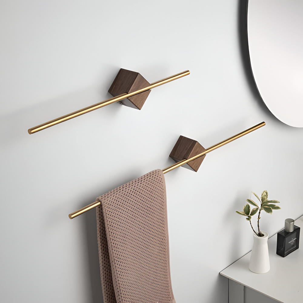Modern Rostfritt Stål Handduksställ - 40/50cm Vägg-Badhandduksställ - Minimalistisk Design för Bad & Kök