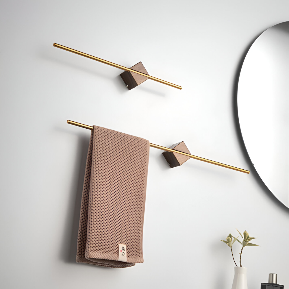 Modern Rostfritt Stål Handduksställ - 40/50cm Vägg-Badhandduksställ - Minimalistisk Design för Bad & Kök
