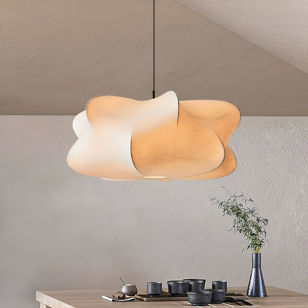 Modern Wabi Sabi Pendellampa - Geometrisk Japansk Stil Hänglampa