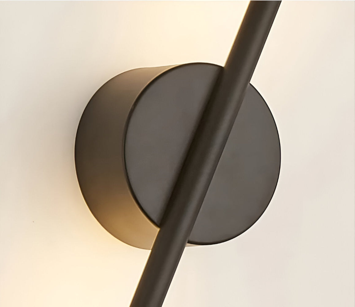 ModiStrip Vägglampa - Minimalistisk Svart Linje Vägglampa Inomhus - LED Belysning